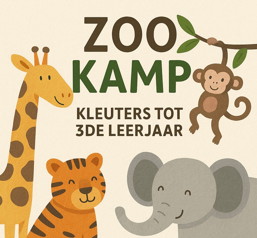 17-21 augustus - Kleuters tot 3de leerjaar - thema zoo