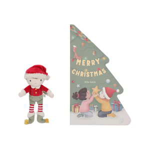 Giftset boekje + popje little dutch kerst