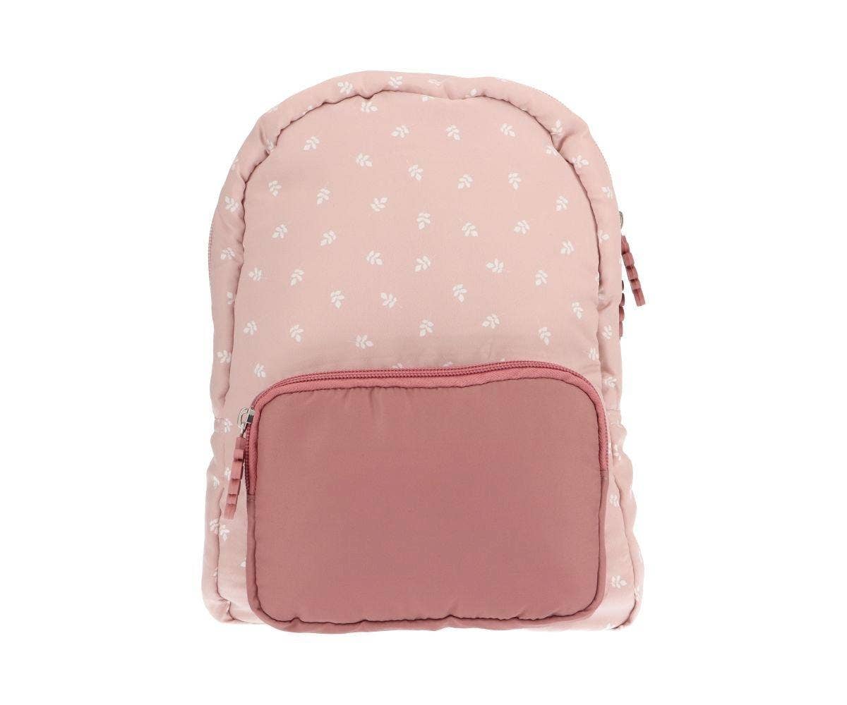 Roze Gewatteerde Kinder Rugzak Leaves