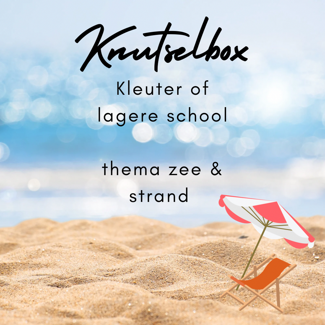 Knutselbox zomer 2024 : thema Zee