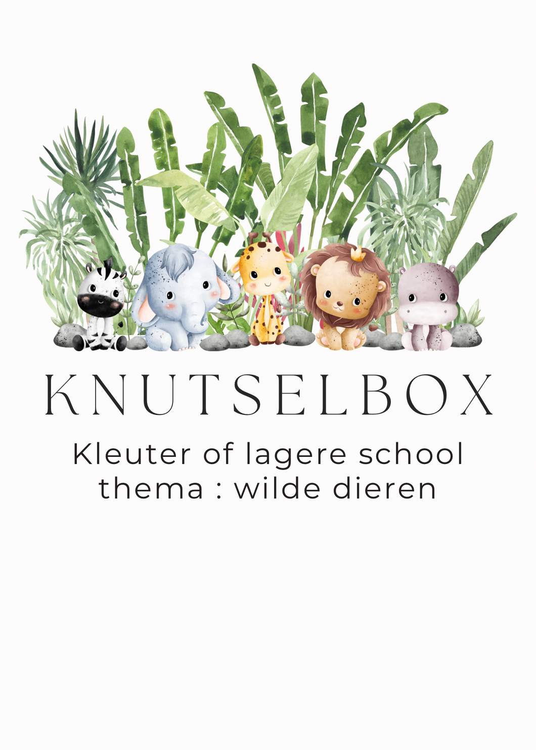 Knutselbox zomer 2024 : thema wilde dieren