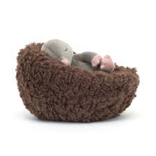 Jellycat Hibernating mol– 12 cm.