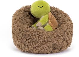 Jellycat Hibernating schildpad – 12 cm.