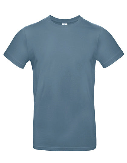 t-shirt  met lijntekening - man - stone blue