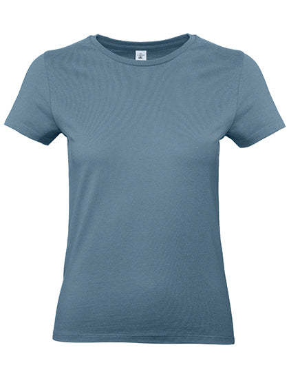 t-shirt met lijntekening - vrouw - stone blue