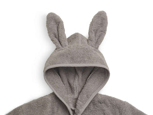 Badjas met konijnenoren  Jollein Storm grey