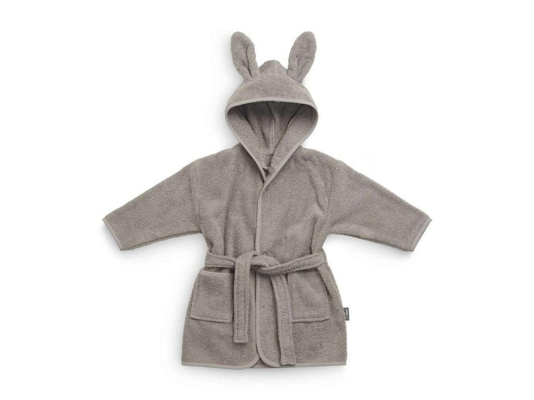 Badjas met konijnenoren  Jollein Storm grey